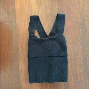 ABERCROMBIE BLACK FITTED TOP